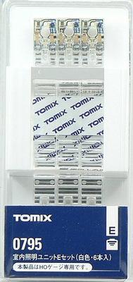 TOMYTEC TOMIX Масштаб HO Блок внутреннего освещения E Белый Набор из 6 штук 0795 Принадлежности для железнодорожной модели