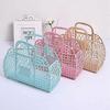 Jelly Tote Bright Jelly Bags Reusable Gift Basket Girls Beach Bag Jelly Purse for Toddler Kids Halloween Bridal Easter Basket