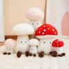 Новая мягкая мультяшная плюшевая игрушка в виде гриба, овоща, пушистая набивная подушка для обнимания, реалистичная натуральная кукла-растение, комфортный подарок на день рождения для малыша