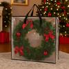 Большая сумка для хранения рождественского венка, пыле- и влагозащитная, с ручкой и молнией, складная