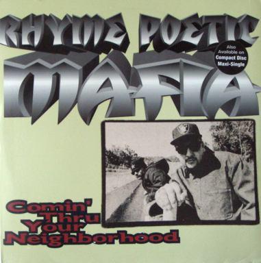 12-дюймовая пластинка RHYME POETIC MAFIA - Comin' Thru Your Neighborhood 041031 Giant Records 1993 US Рэп и хип-хоп/R&B Б/У