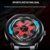UTHAI Креативные водонепроницаемые часы с вращающимся колесным хабом с модным трехмерным полым дизайном кварцевые часы для мужчин
