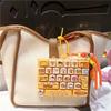 26-key Keyboard Keychain Pressable Keys Keyboard Toy Creative Keyboard Fidget Toy  Gifts