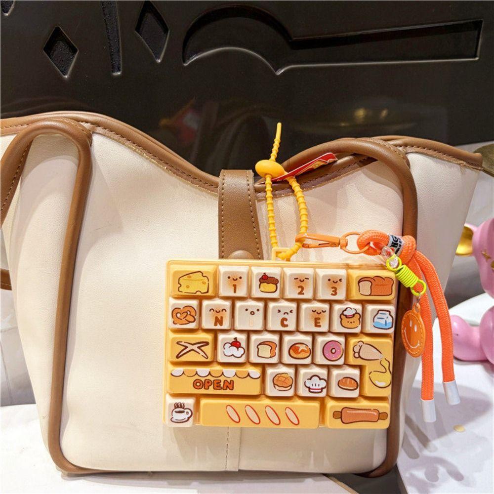 26-key Keyboard Keychain Pressable Keys Keyboard Toy Creative Keyboard Fidget Toy Gifts