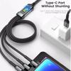 100W 3 In 1 Micro USB Type C Lighting Fast Charging Cable for iPhone Samsung Xiaomi USB C iOS Date Wire Charger