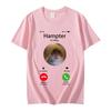Dank Meme Hamster Staring Front Camera Hampter Calling Tshirt Fashion Short Sleeve Tshirts  Streetwear Unisex