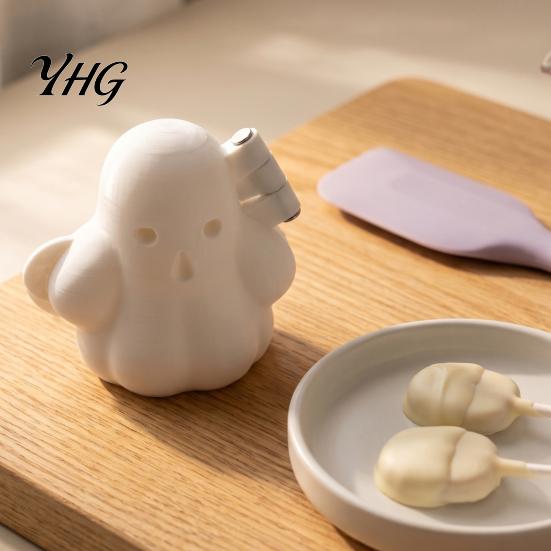 Easy Release Cake Pop Maker Ghost Mold, Baking Mould for Halloween Party Treats, Reusable Non-Stick Dessert Molds Shape DIY Chocolate Candy