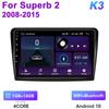 2 Din Android 12 Car Radio For Skoda Superb 2 B6 2008 - 2015 Multimedia Video Player GPS Carplay Auto Stereo RDS DVD Head Unit
