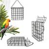 Wild Bird Suet-Basket Feeders for Parrots Sparrows Garden for Outdoor Birds Metal Bird Feeder Wild Parrots Feeder