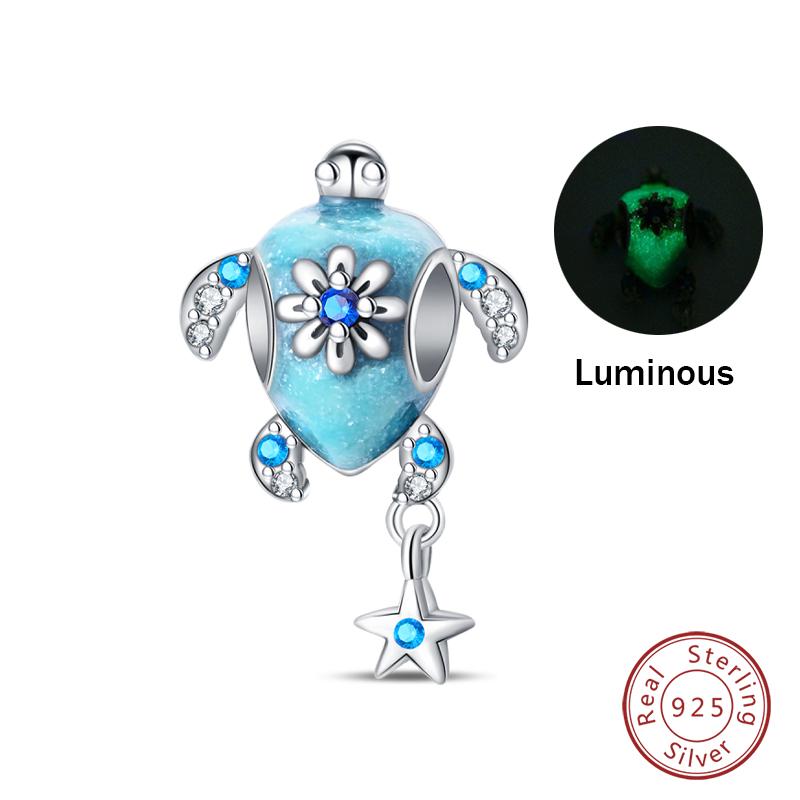 Copper Glow In The Dark Firefly Honeybee Star Charms Beads Fit Qikaola Original Bracelets Fine Diy Jewelry Gift