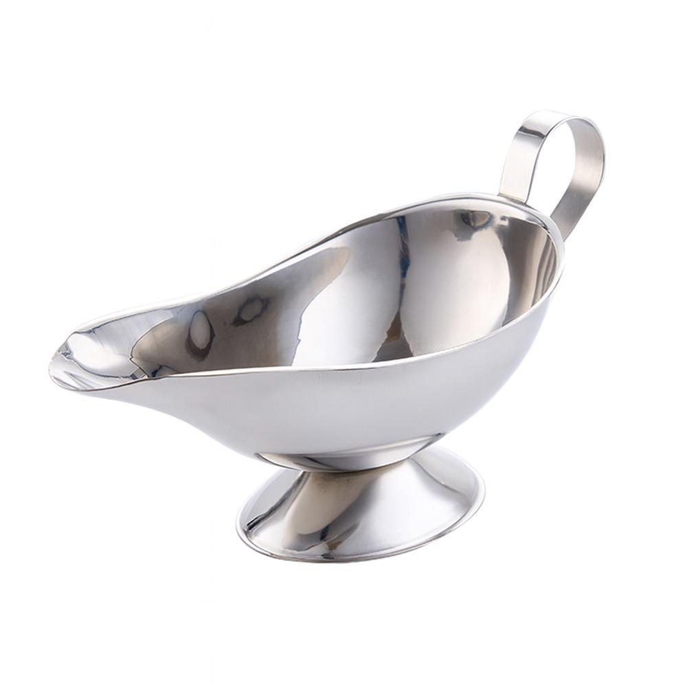Серебряная соусница, многоразмерная салатная лодочка, креативная чашка для соуса, западная еда