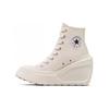 Женские Chuck 70 De Luxe Wedge High Унисекс Белый/Черный/Белый A06479C