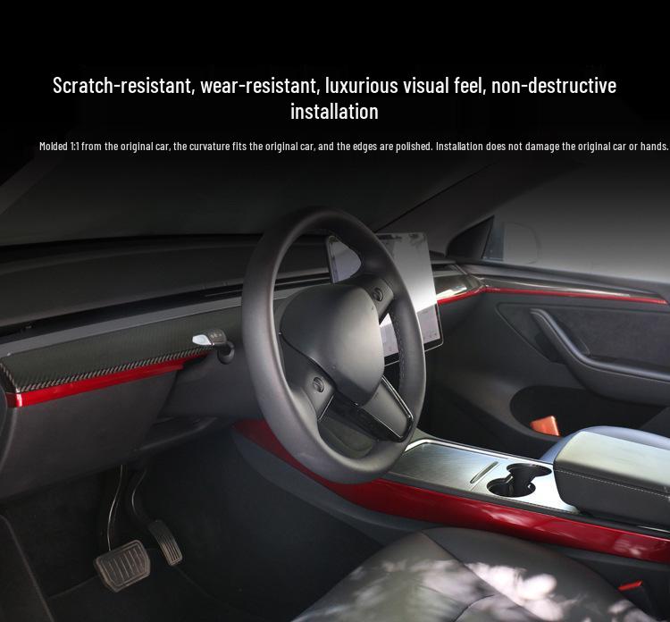 Комплект декоративных накладок на приборную панель Tesla Model Y
