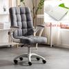 Velvet Office Chair HHigh Back Executive Desk Chair with Flip-up Arms Modern Computer Chair with Wheels for Adult