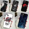 Чехол Crow Raven Dark Skull для iPhone 14 16 15 Pro Max 11 12 13 Mini 7 8 Plus X XR XS MAX, мягкий противоударный чехол