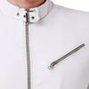 AL KHALID Men's NEW Arrival 100% Genuine Lambskin Classy White Biker Zip Up Leather Jacket