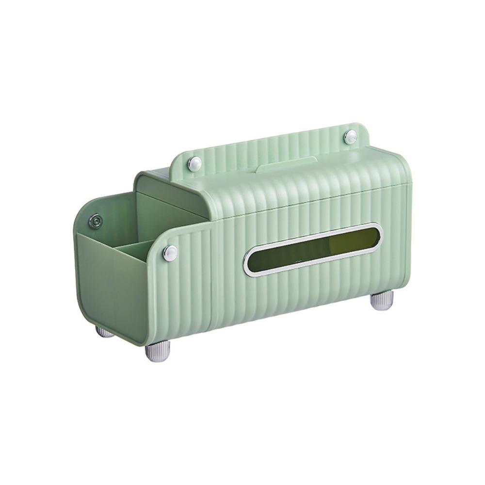 Многофункциональная коробка для салфеток Большая вместимость Нескользящий ящик для бумаги Пластиковый Изысканный Диспенсер для салфеток Дистанционное управление Хранение