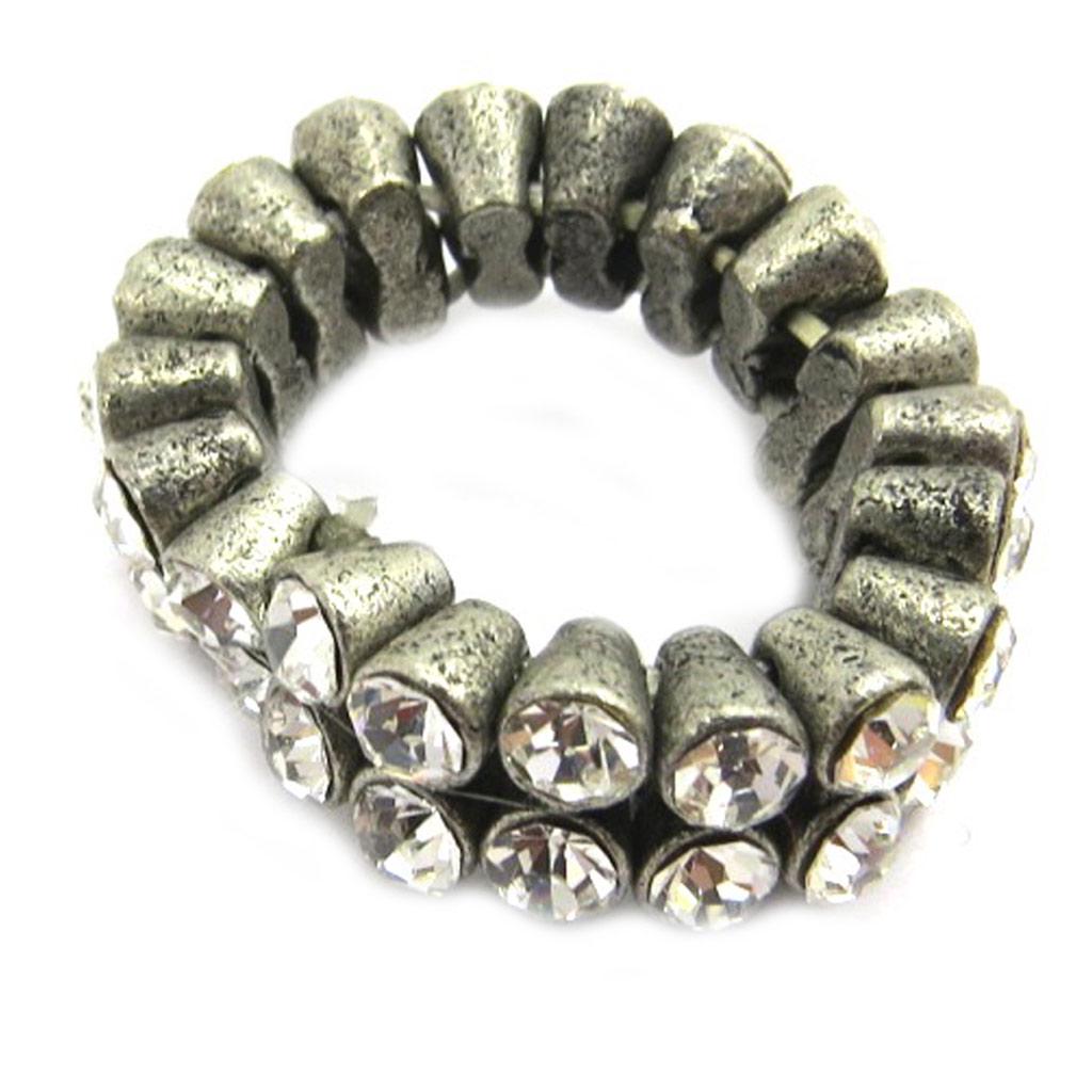 Bague 'Diamonds' Blanc