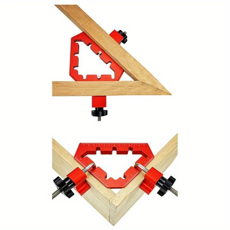 Triangular Fixed Clamp Woodworking Right Angle Ruler 90° Positioning Block Right Angle Clamp Ruler Woodworking Tools