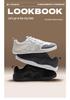 HOBIBEAR Wide-Toe Men's Comfortable Sports Shoes for Spring and Autumn - Wear-Resistant Outdoor Running and Walking Shoes.