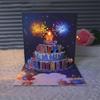 3D Pop Up Birthday Cards Birthday Cake Greeting Cards with Pyrotechnics Music Blowable Candle Birthday Surprise Keepsake for Her Him