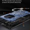 KEYSION Ударопрочный магнитный чехол с металлическим кольцом-подставкой для Redmi Note 15 Pro