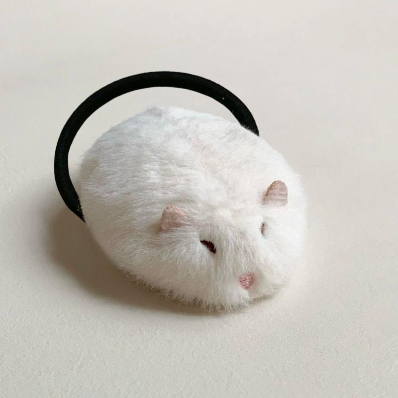 Fluffy Soft Hamster Hair Clip 1 Pcs Plush Creative Hair Accessory for Girls Daily Wear Holiday Gift Cosplay Use