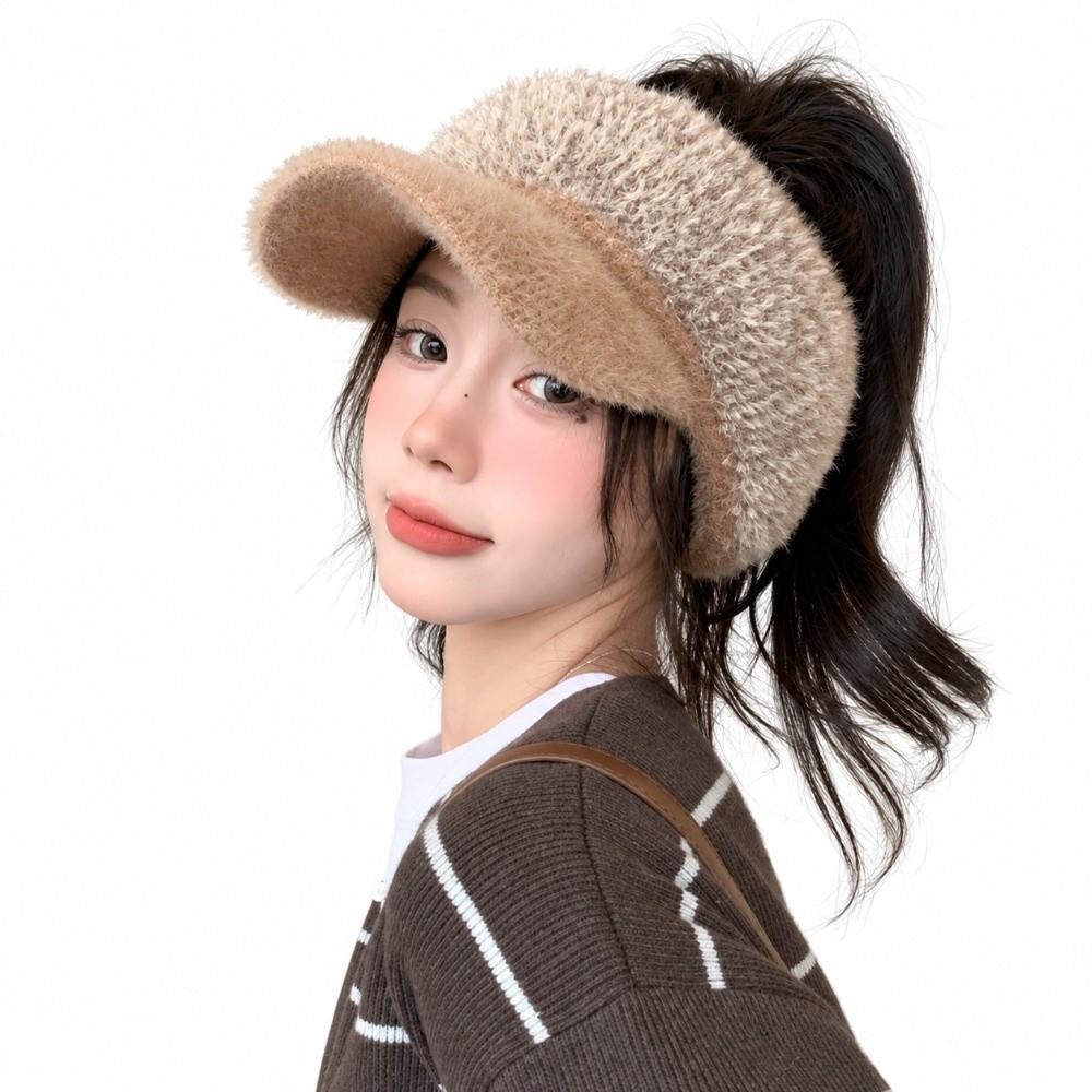 Empty Top Baseball Cap Warm Windproof Bonnet Fashion Duck Tongue Cap  Outdoor