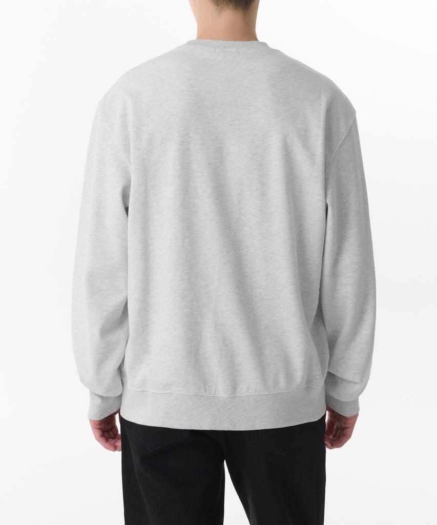 MUSINSA STANDARD [Cooltandard] Regular Sweatshirt [Melange Light Grey]