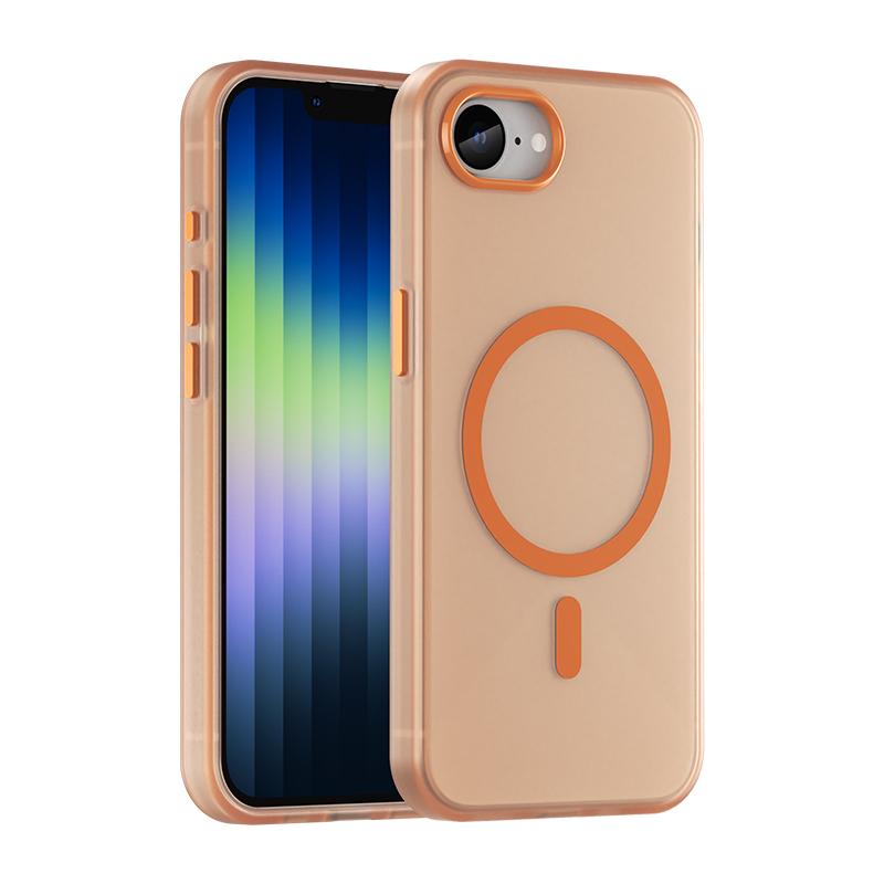 Роскошный полупрозрачный чехол Magsafe Matte для iPhone 16 15 14 13 13 12 Pro Max 11 16E Мягкий силиконовый магнитный противоударный чехол
