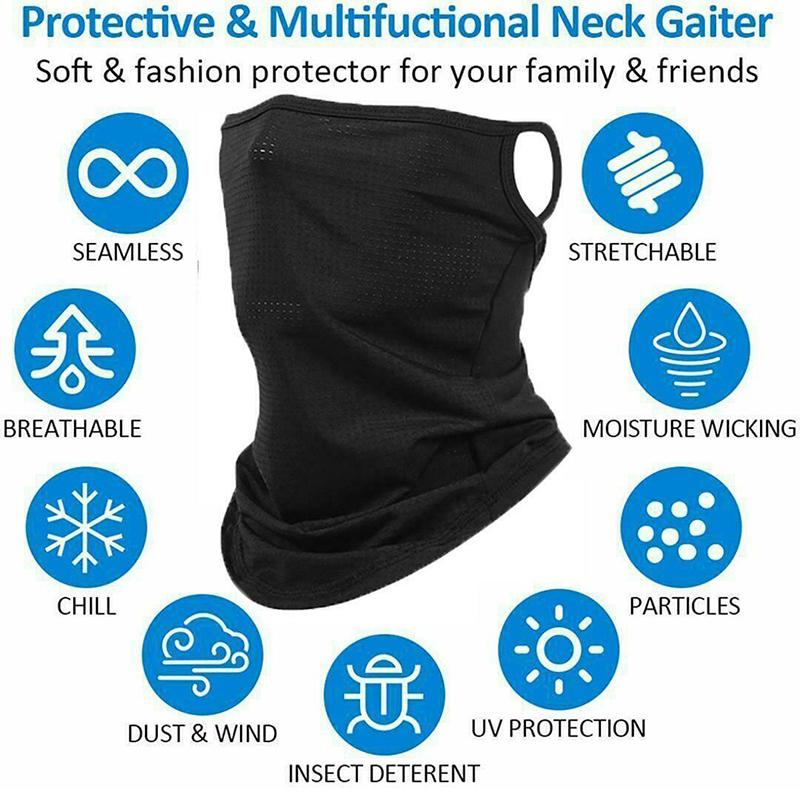 Men Women Summer Bandana Hanging Ear Triangle Face Mask Cycling Hunting Hike Fishing Ski Sports Outdoor Neck Warmer Scarf