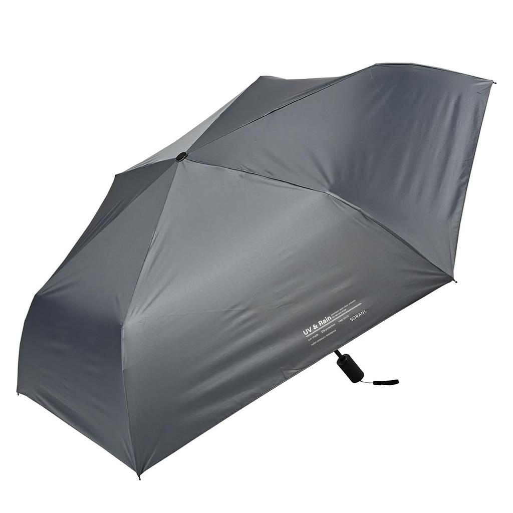 Nifty Colors Folding Solani Automatic Mini 5194GY Umbrella, Light-Blocking 58,