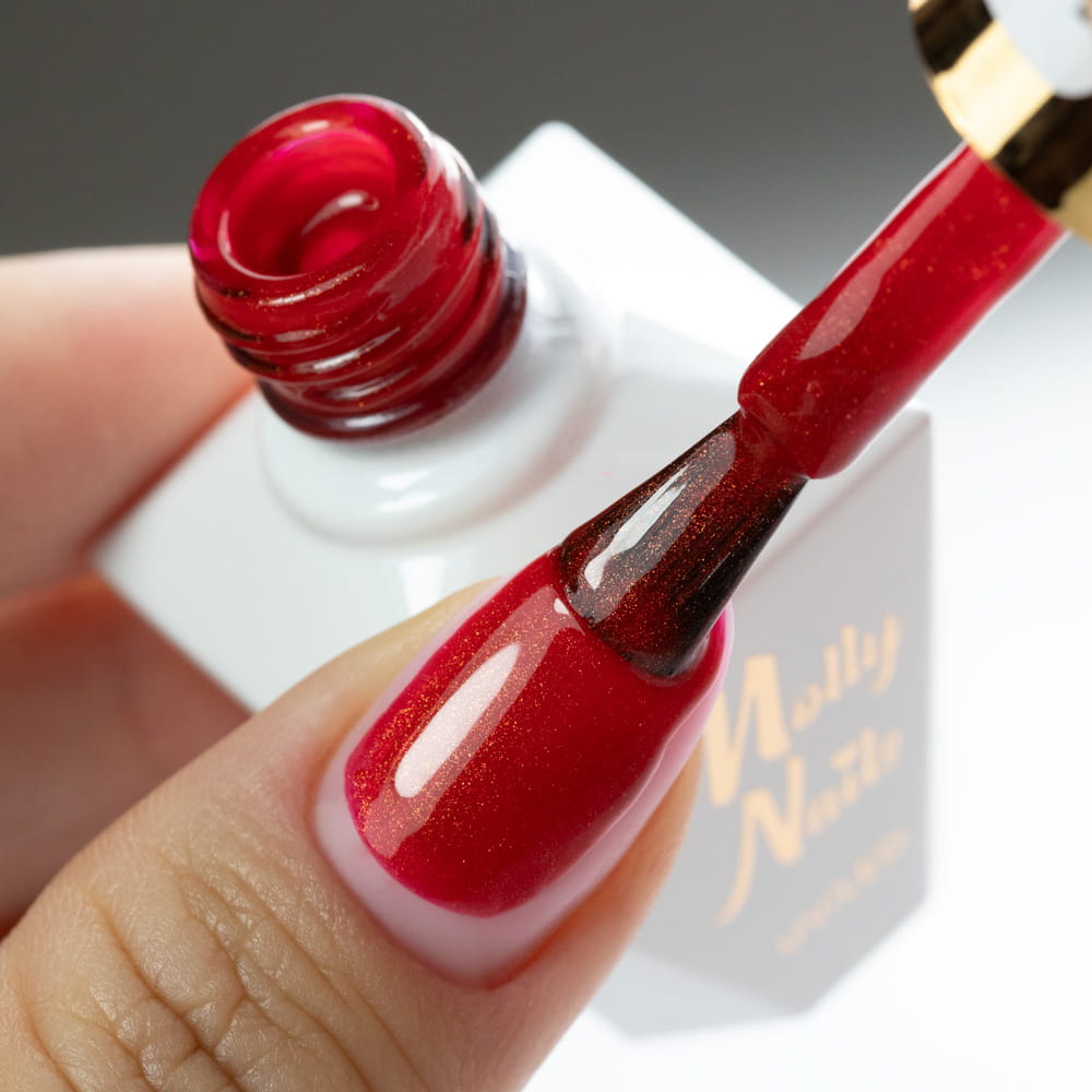 Lakier Hybrydowy Led/Uv Gel Polish Molly Nails Elite Women Nr 40 Russian Glitter Hema/Di-Hema Free 8G