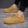 Нишевая ретро обувь для доски осень и зима новая мужская обувь нишевая маленькая белая обувь мужская толстая подошва Guochao желтые туфли Wenzhou spot