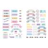 Rub'on stickers pour planner - ARTEMIO - 2 planches - Multicolore - Adultes &amp; Enfants - 40 motifs
