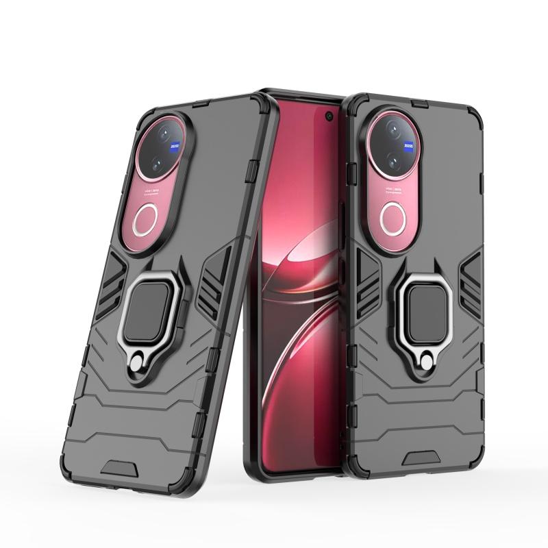 Для Vivo V50 Чехол Vivo V50 Capas Phone Bumper Back Armor PC Ударопрочный держатель с полным кольцом Магнитный для Fundas Vivo V50 V 50