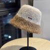 Новая плюшевая теплая шапка-рыбачка из яркого шелка для женщин на осень и зиму, корейская версия, универсальная, подчеркивающая лицо, маленькая шляпа-ведро с короткими полями