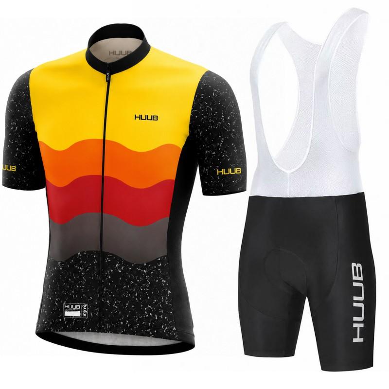 HUUB Short Sleeve Cycling Jersey Set Breathable Quick-Dry Performance Wear Men Women Ride