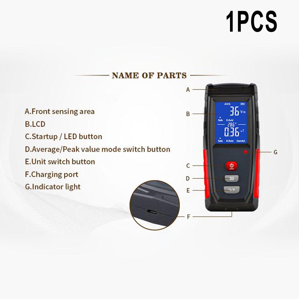 Детектор радиации, электромагнитный перезаряжаемый портативный тестер радиации WT3121