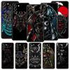 Samurai Oni Mask Phone Case For Samsung Galaxy S23 Ultra S22 S21 S20 FE 5G S10 S10E S9 S8 Plus Note 20 Silicone Cover Bumper