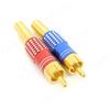 270RCA позолоченный RCA штекерный разъем Пайка AV аудио-видео кабеля Штекерный адаптер для видео IP-камеры Камеры видеонаблюдения
