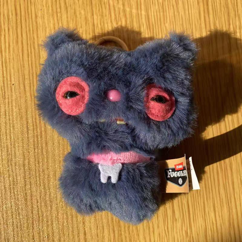 Alley Cats Funny Ugly Monster Cute 15cm Plush Keychain Collectible Toys Backpack Pendant Decoration