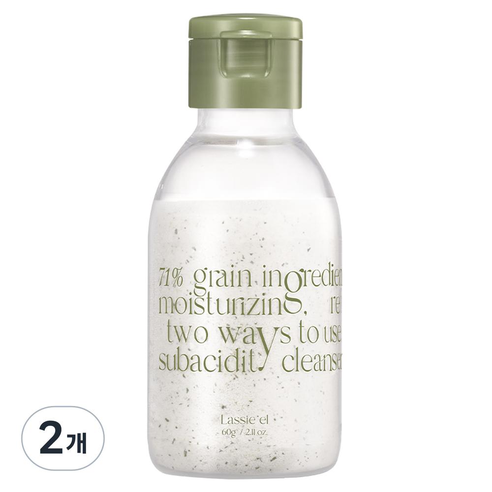 Lassielle Enzyme Oat Scrub Powder Wash, 60g, 2 Units