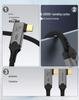 Кабель Thunderbolt 5 Type-C - Быстрая зарядка 240 Вт, Зеркалирование экрана 16K, 80 Гбит/с, Обратная совместимость, Плетеный.