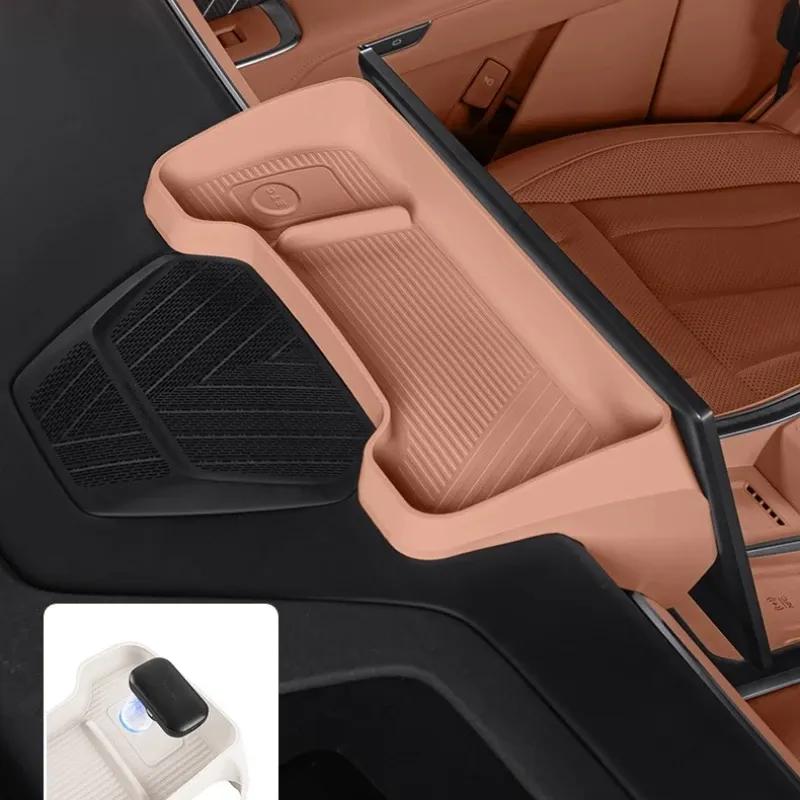 Silicone Rear Central Control Screen Storage Box for ONVO L90 - ETC Organizer Car Interior Accessory