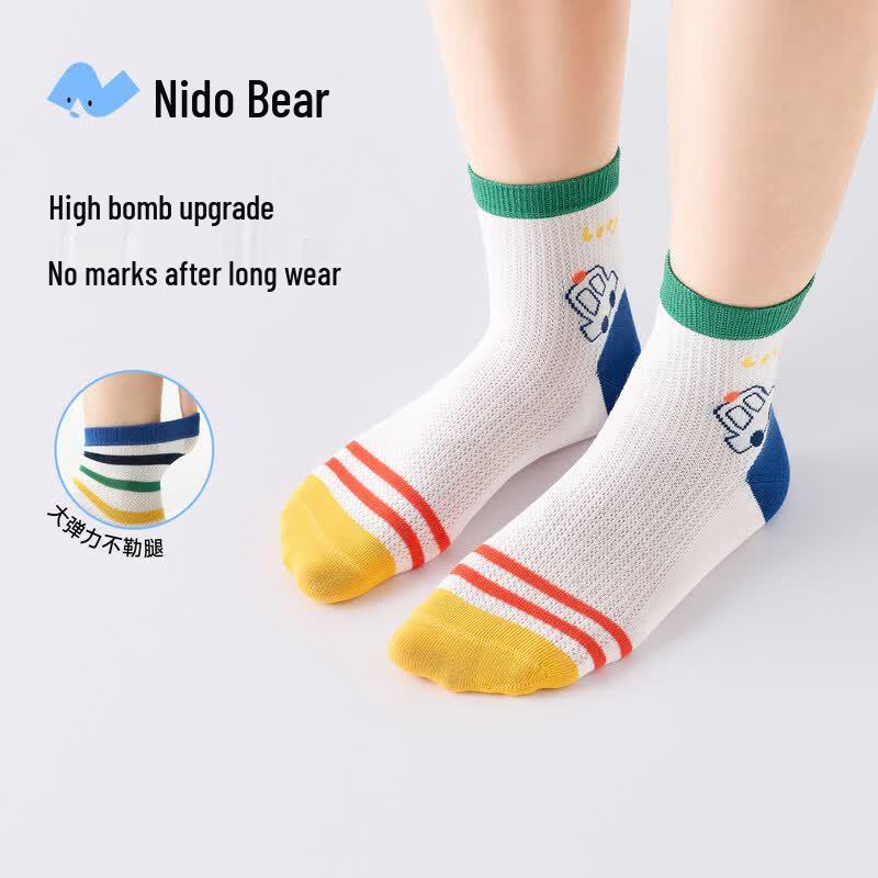 Летние сетчатые хлопковые носки для мальчиков Nidoxiong