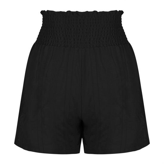 Yousheng Women's Summer Flowy Shorts Elastic High Waist Drawstring Ruffle Mini Skirt Shorts Casual Pleated Stretchy Athletic Shorts
