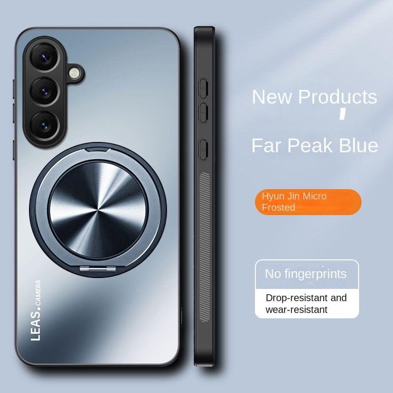 Для Samsung Galaxy S24FE S24 Plus чехол жесткий матовый с кольцом магнитный защитный чехол для Samsung S24 S23 S22 21 Ultra