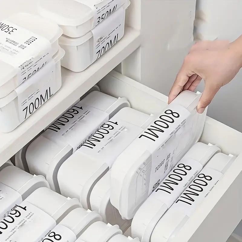 Kitchen Refrigerator Crisper With Scale Frozen Meat Packaging Food Grade Fruit And Vegetable Bento Storage Lunch Boxes Japanes