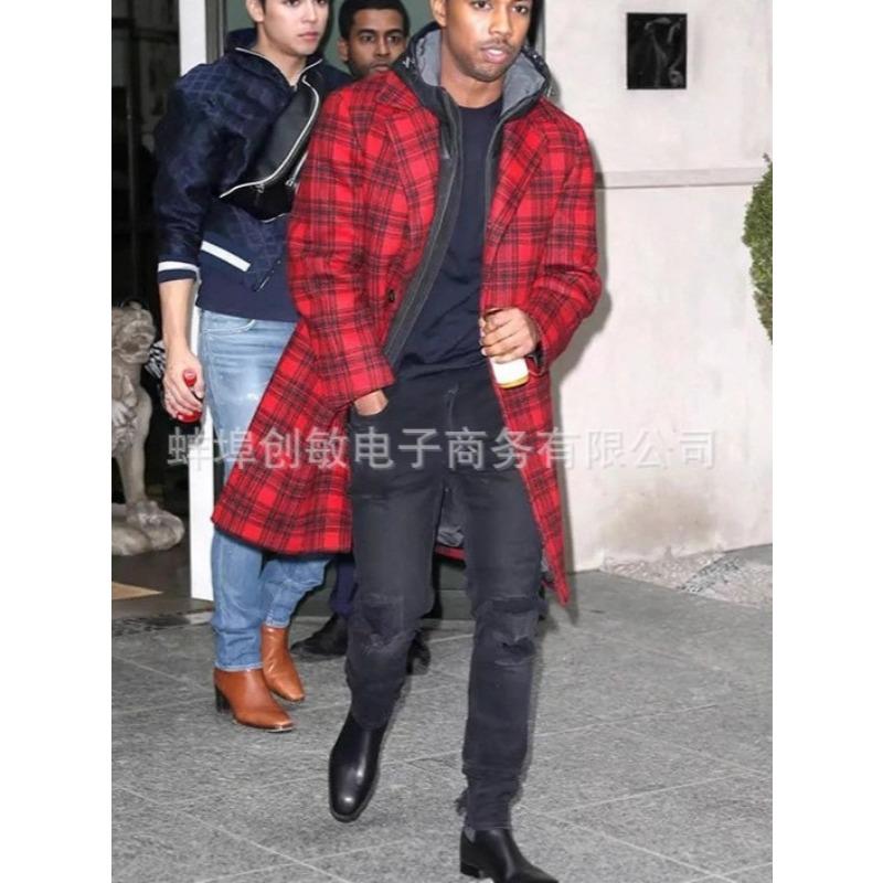 2025 Костюмный воротник Карман Мужское пальто Куртка Мужской большой размер Ветровка Осень и Зима Шерстяное пальто